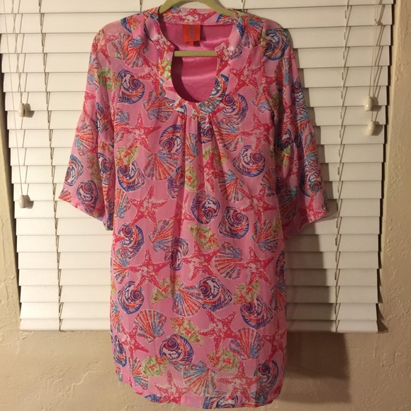 Tracy Negoshian Dresses & Skirts - Tracy Negoshian pink shells  Shift dress